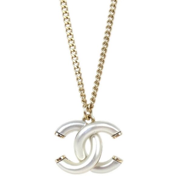 Chanel Gold Silver CC Chain Pendant Necklace - Picture 1 of 5